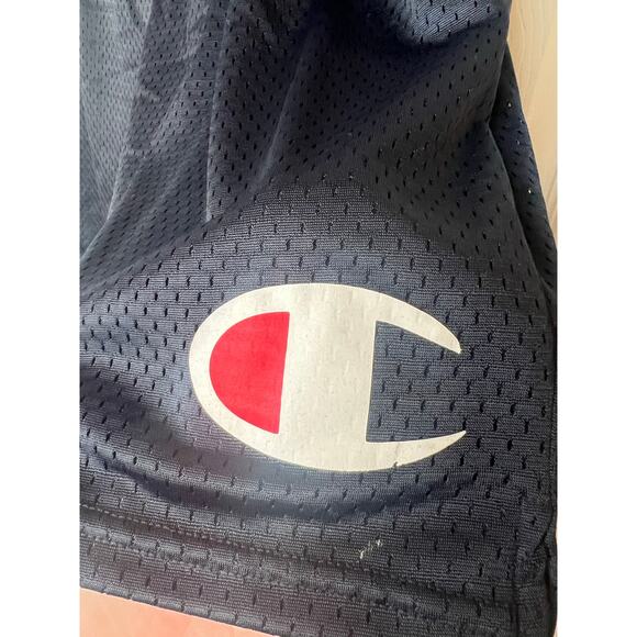 Champion Men's Navy Blue Athletic Casual Mesh Shorts 100% Polyester Size Large - Picture 5 of 11
